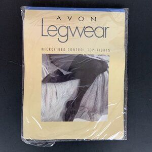 Avon Legwear Microfiber Control Top Tights Dark Navy Opaque Size B Medium